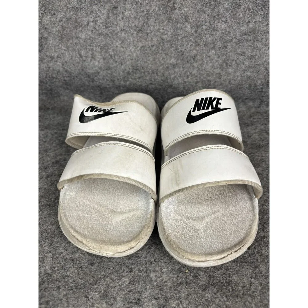Nike Slide Sandals Shoes Womens‎ Size 11 White Double Strap Comfort Casual